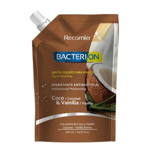 Bacterion Jabón Hidratante Antibacterial 500ml Coco Vainilla